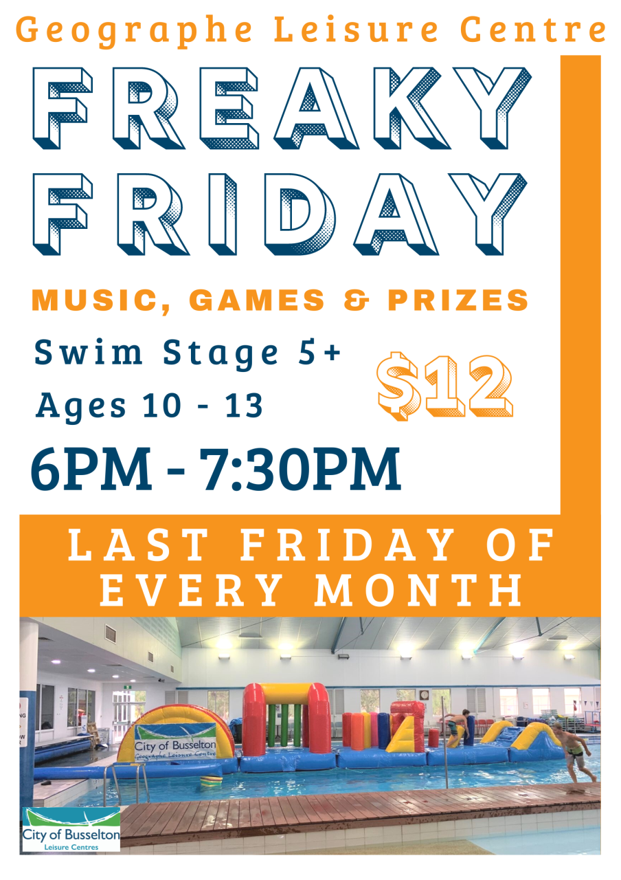 Freaky Friday Inflatable Fun » Busselton Leisure Centre