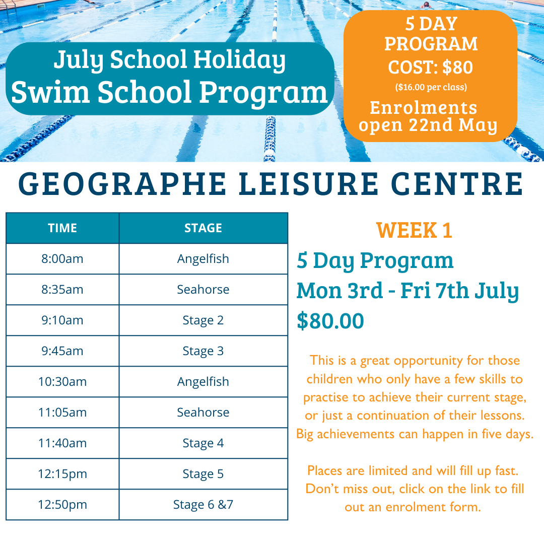 Learn to Swim Program » Busselton Leisure Centre